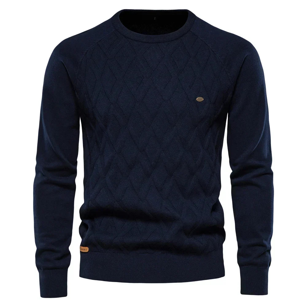 Finn - Herentrui met ruit design