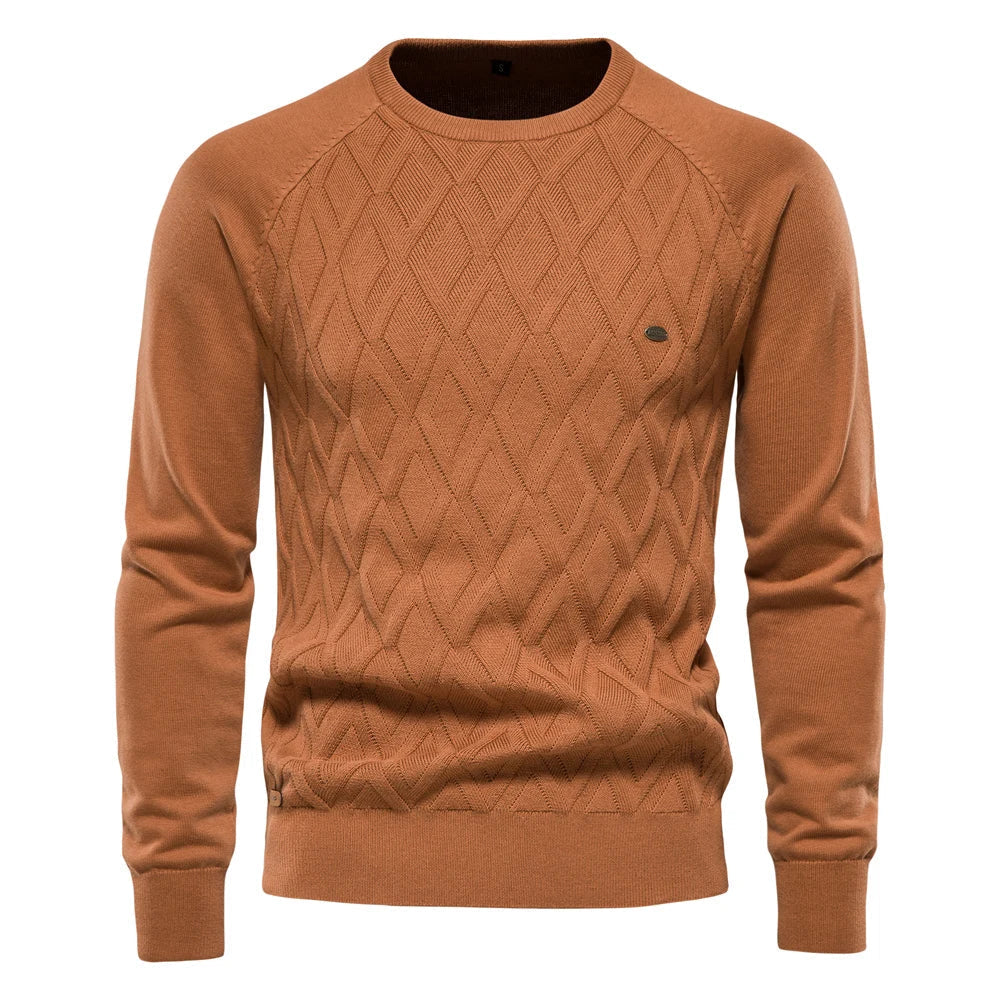 Finn - Herentrui met ruit design