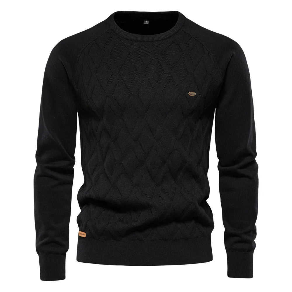 Finn - Herentrui met ruit design