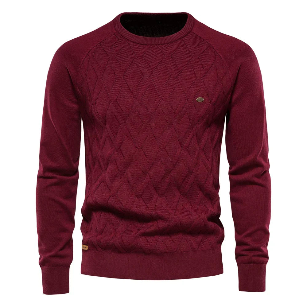 Finn - Herentrui met ruit design