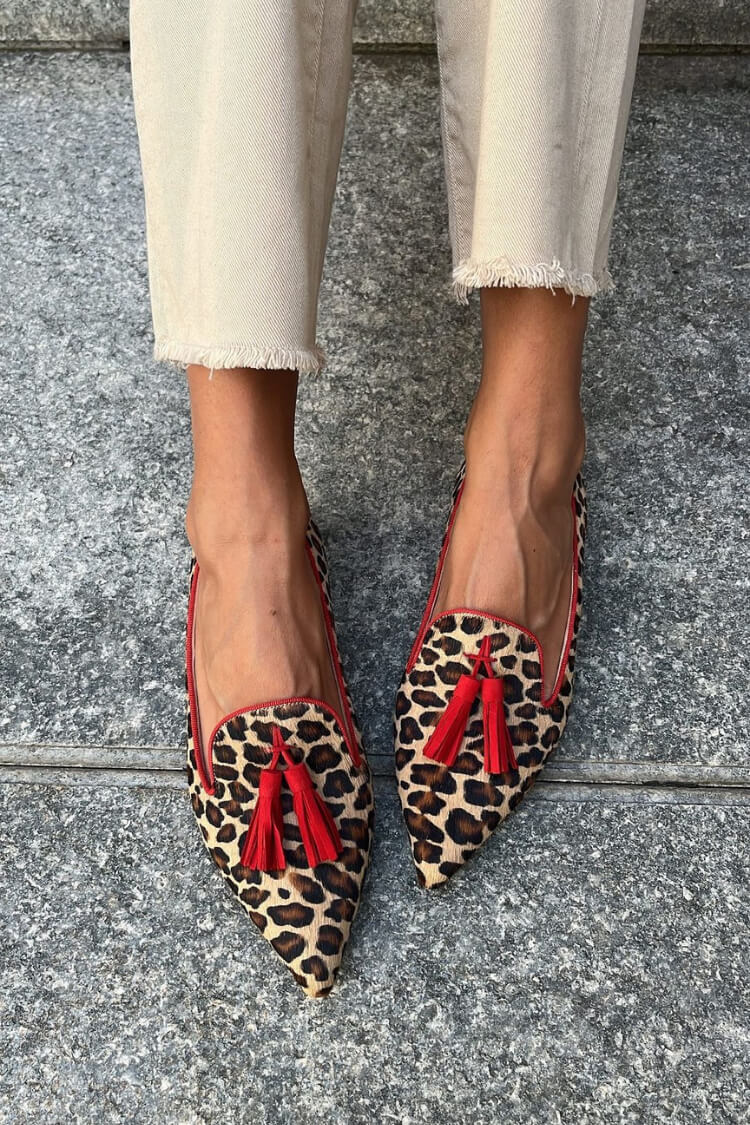 Gelly - Safarimocassins met luipaardprint
