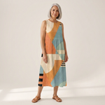Iris - Mouwloze midi-jurk
