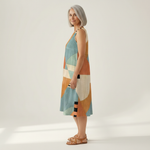 Iris - Mouwloze midi-jurk
