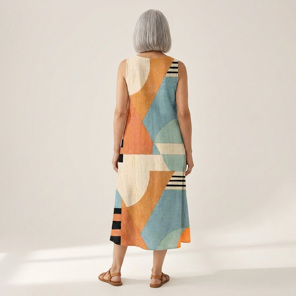 Iris - Mouwloze midi-jurk
