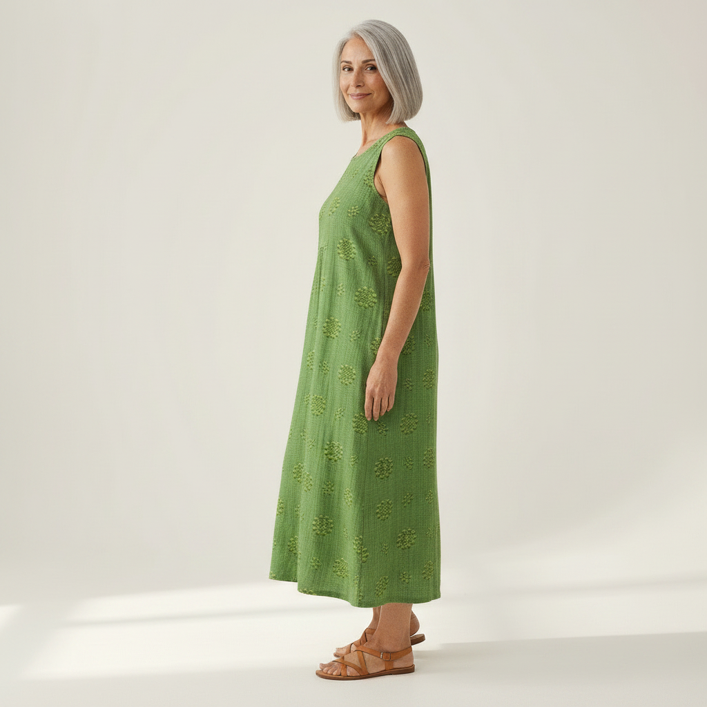 Isla - Mouwloze midi-jurk