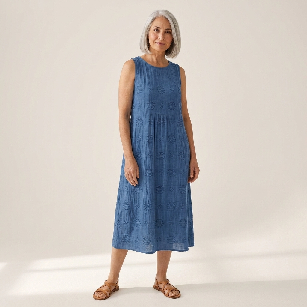 Iva - Mouwloze midi-jurk