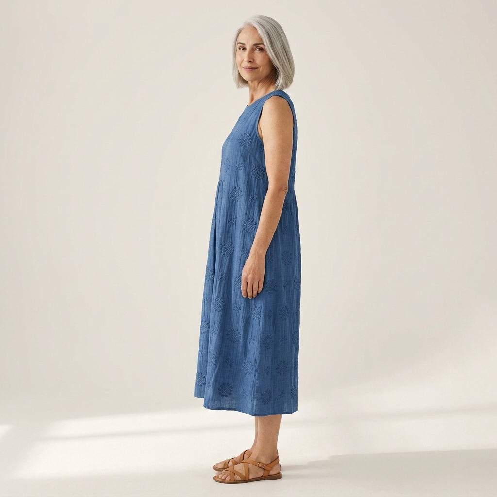 Iva - Mouwloze midi-jurk