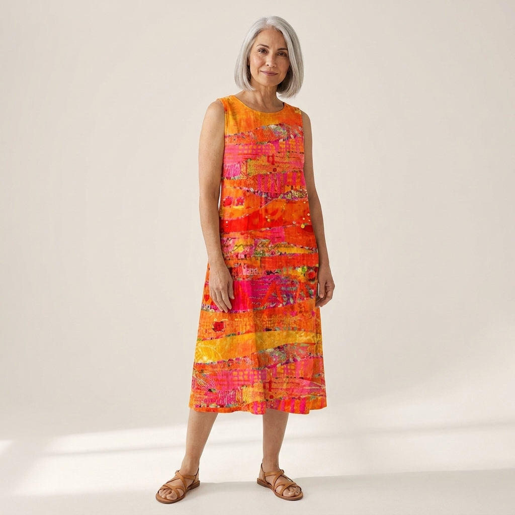 Ivy - Mouwloze midi-jurk