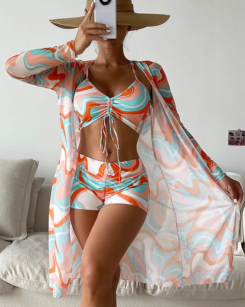 Janneke - 3-delig Bikini Set met Print