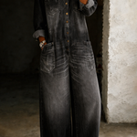 Jeanine - Casual denim tuinbroek