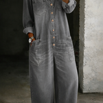 Jeanine - Casual denim tuinbroek