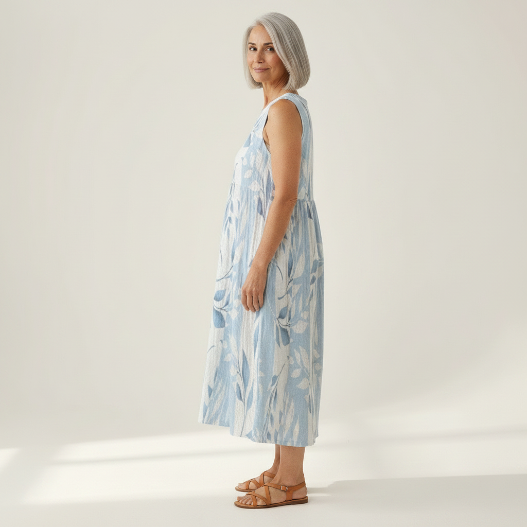 Joy - Mouwloze midi-jurk