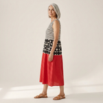 Layla - Mouwloze midi-jurk