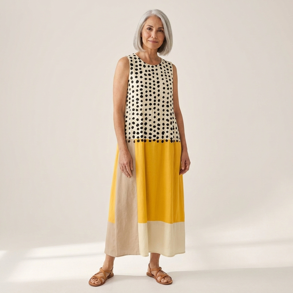 Leah - Mouwloze midi-jurk