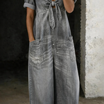 Lidwien - Korte jumpsuit met korte mouwen en V-hals
