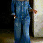 Lieselot - Jumpsuit met blote schouders en lange mouwen