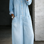 Lieselot - Jumpsuit met blote schouders en lange mouwen