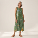 Lila - Mouwloze midi-jurk