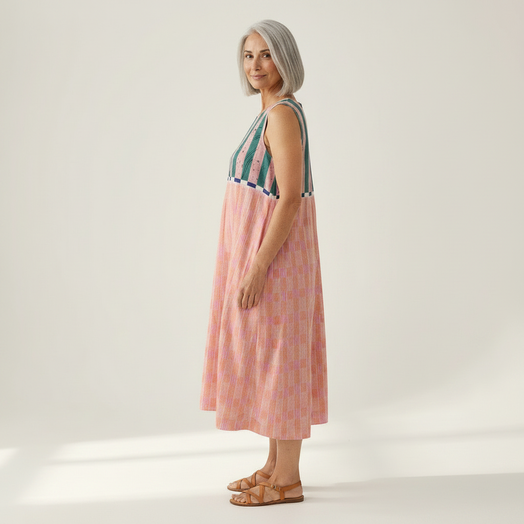 Lily - Mouwloze midi-jurk