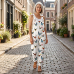 Liv - Kleurrijke bedrukte tuinbroek
