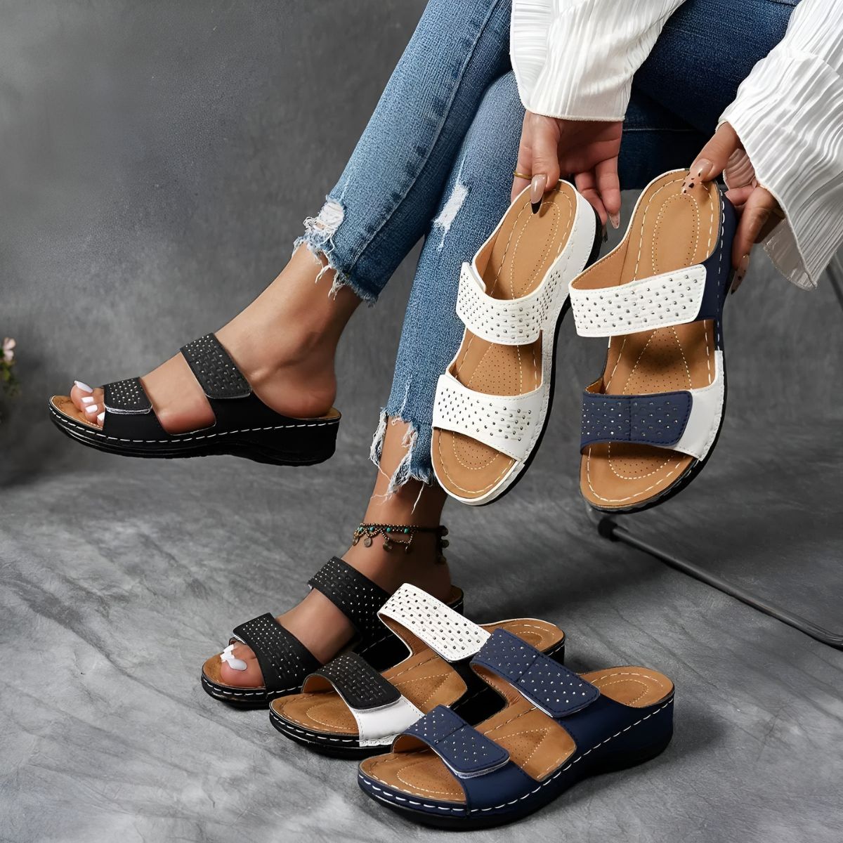 Lynn™ - Elegante Orthopedische Sandalen