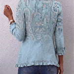 Manon - Klassiek jasje met ruches en paisleyprint