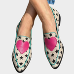 Marisol - Mocassins met speelse hartjes