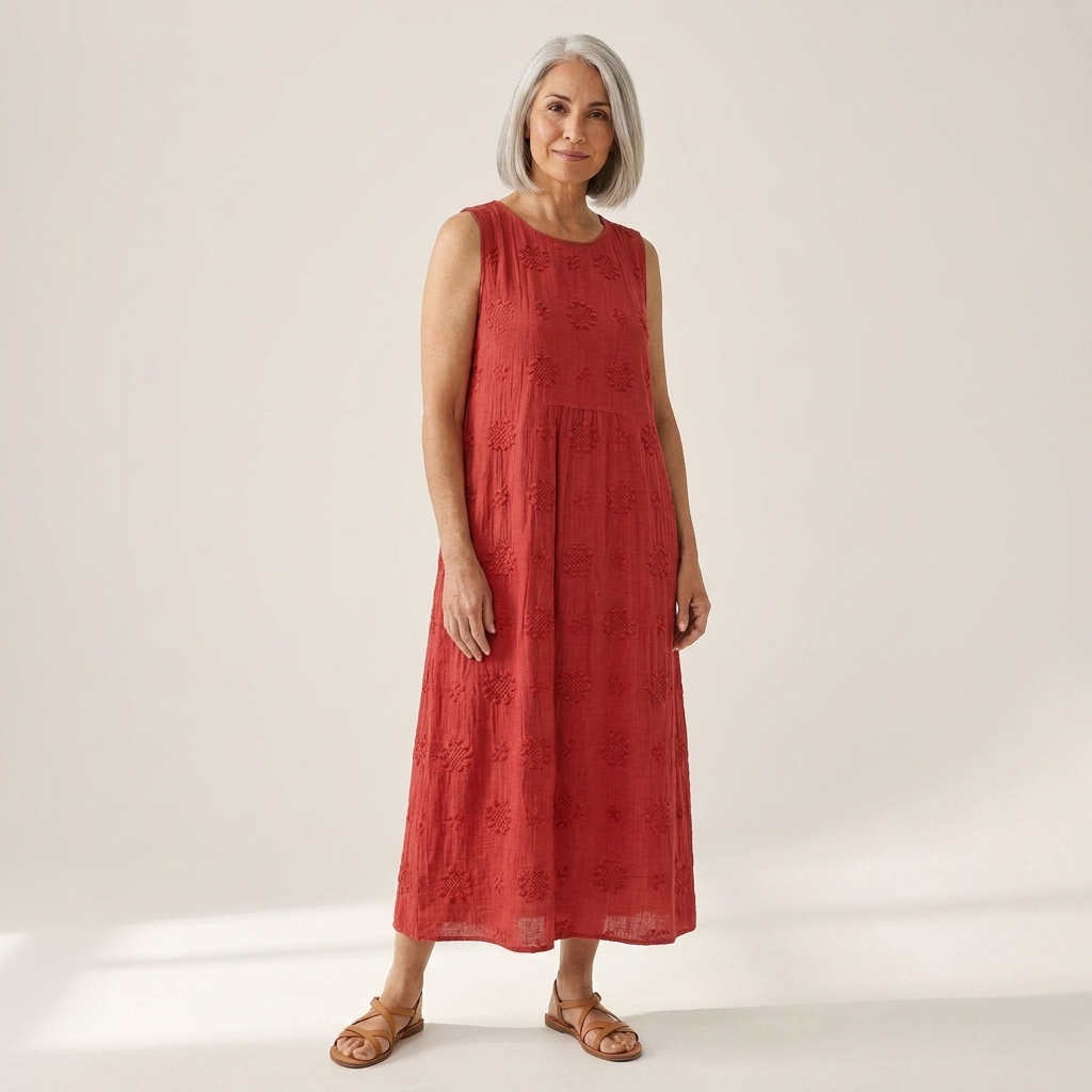 Martina - Mouwloze midi-jurk