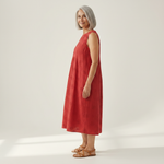 Martina - Mouwloze midi-jurk
