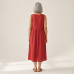 Martina - Mouwloze midi-jurk