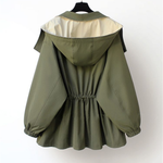 Michelle - Moderne tweekleurige trenchcoat