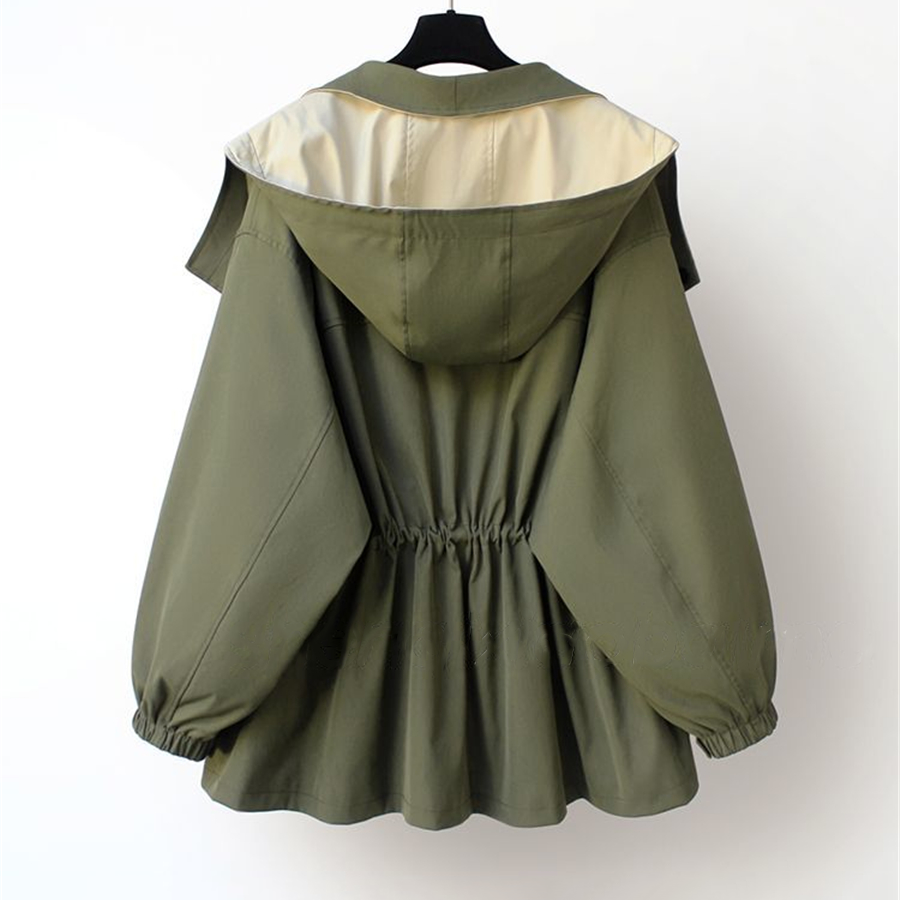 Michelle - Moderne tweekleurige trenchcoat