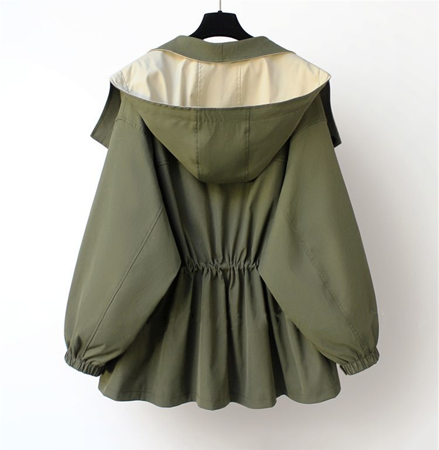 Michelle - Moderne tweekleurige trenchcoat