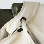 Michelle - Moderne tweekleurige trenchcoat