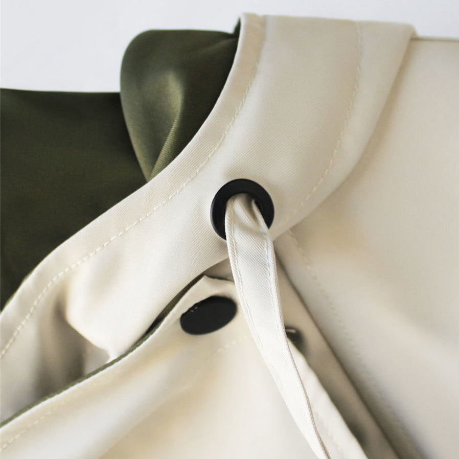 Michelle - Moderne tweekleurige trenchcoat
