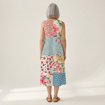 Mira – Sleeveless Midi Dress with Tie Detail