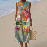 Mirte - Mouwloze midi-jurk