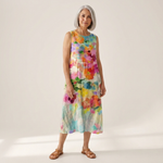 Mirte - Mouwloze midi-jurk
