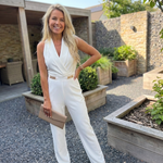 Nadia - Jumpsuit backless V-hals