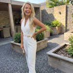 Nadia - Jumpsuit backless V-hals