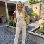 Nadia - Jumpsuit backless V-hals