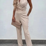 Nadia - Jumpsuit backless V-hals