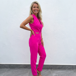 Nadia - Jumpsuit backless V-hals
