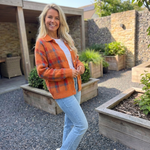Nathalie - Retro geruite trui