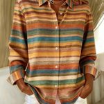 Nele - Geruite damesblouse met lange mouwen