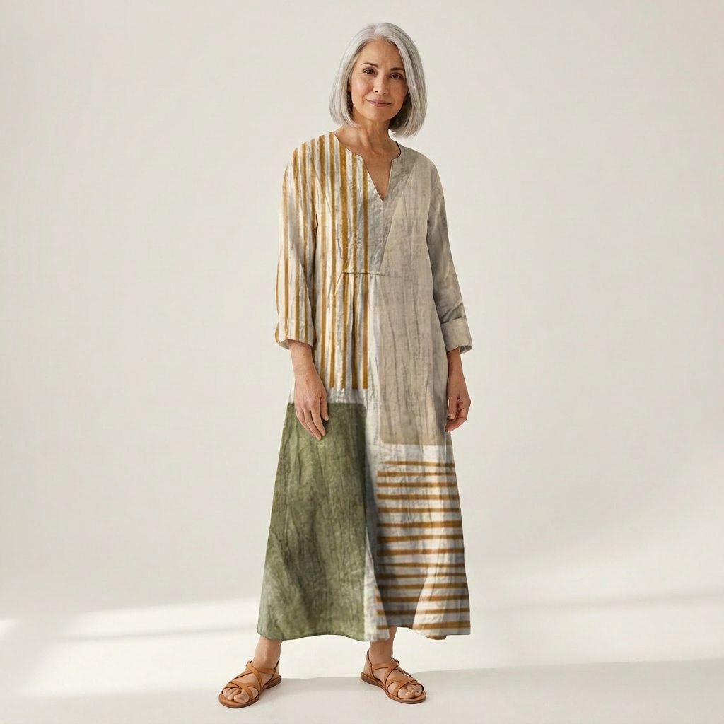 Nina - Mouwloze midi-jurk