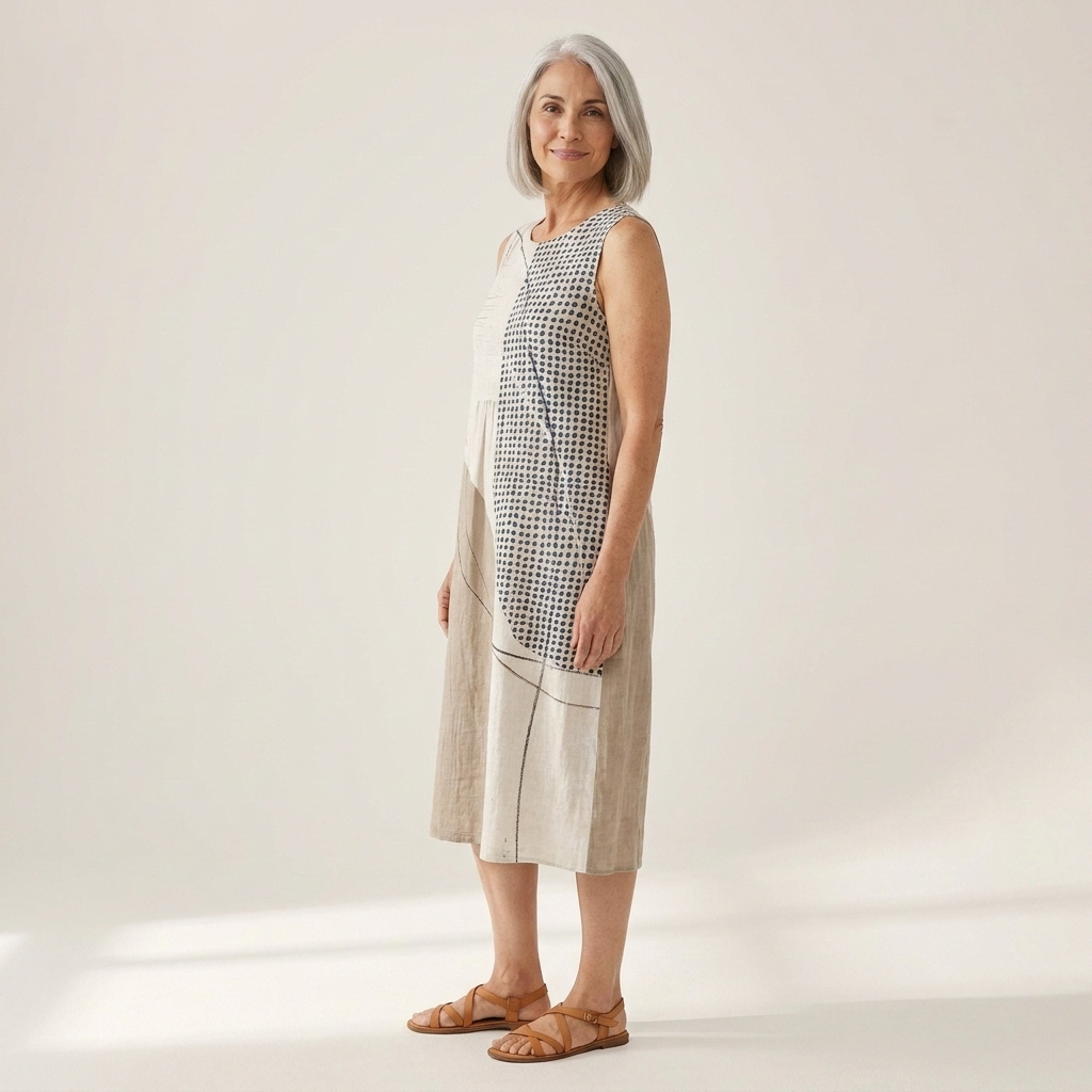 Nova - Mouwloze midi-jurk