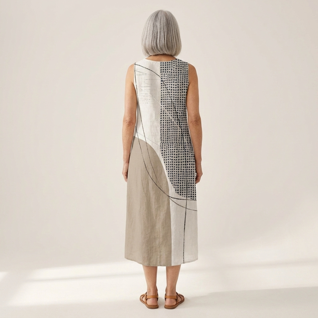 Nova - Mouwloze midi-jurk