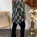 Olga - Casual blouse met lange mouwen en print