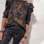 Philippa - Blouse pompmouw ruche